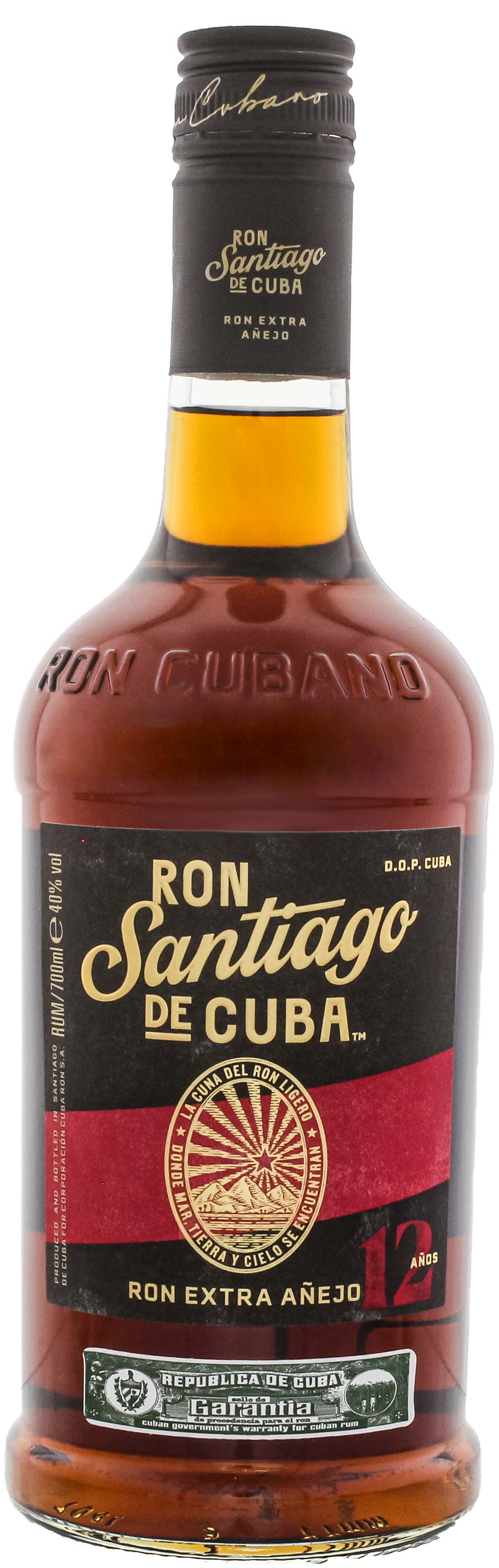 Santiago de Cuba Rum Extra Anejo 12 Jahre 0,7L 40%