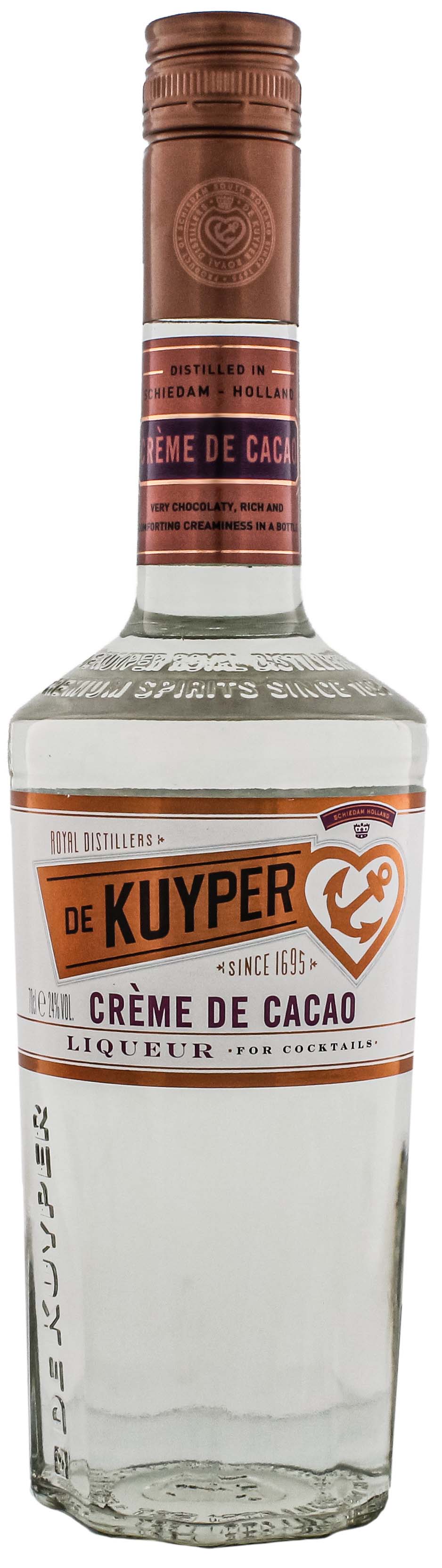 De Kuyper Creme de Cacao White Liqueur, 0,7 L, 24%
