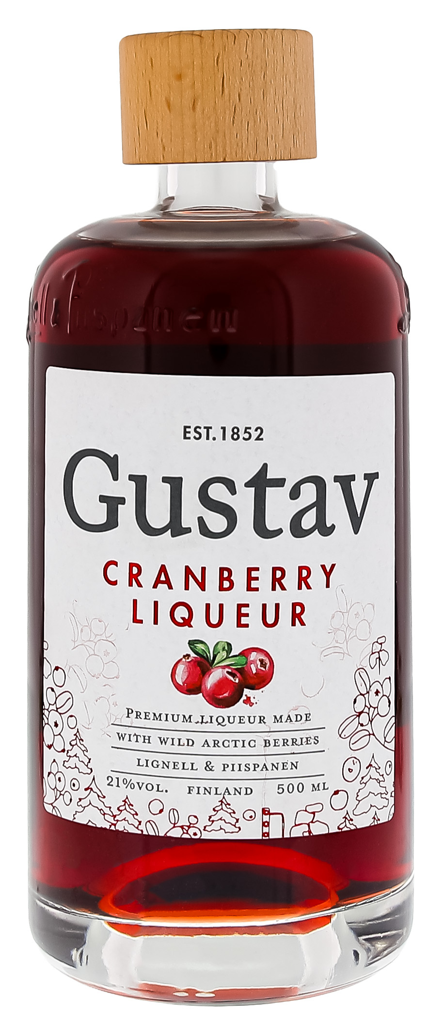 Gustav Arctic Cranberry Liqueur 0,5L 21%