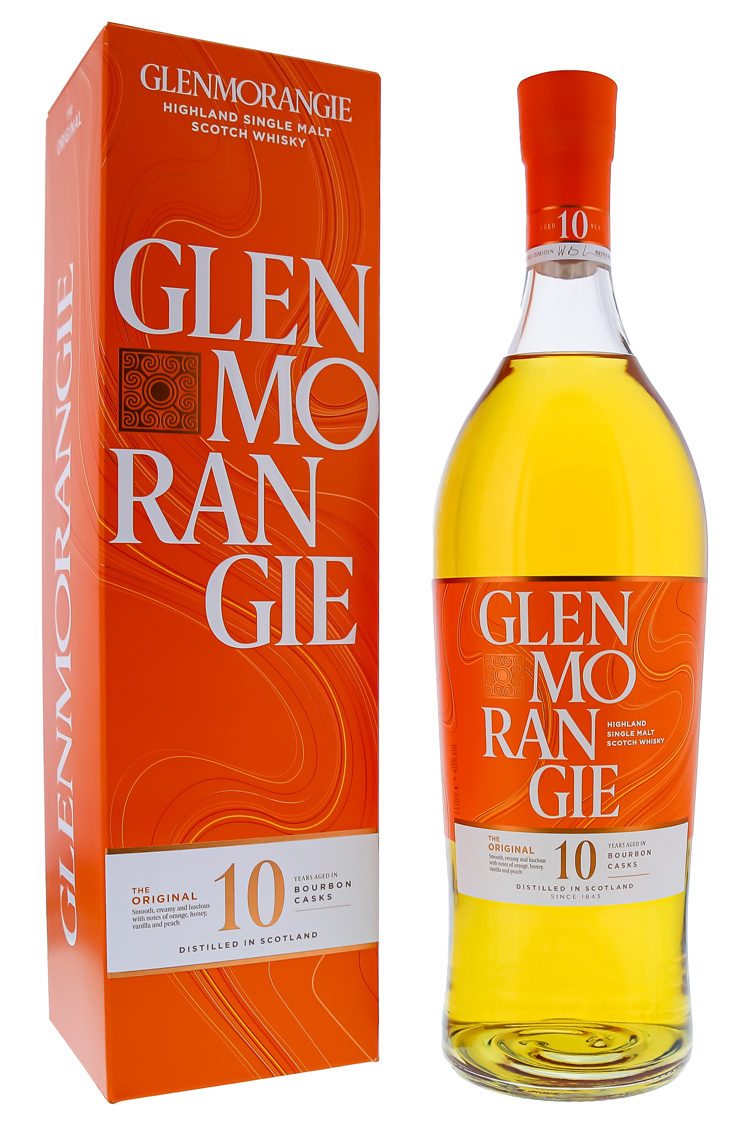 Glenmorangie Single Malt Whisky 10 Jahre The Original, 1 L, 40%