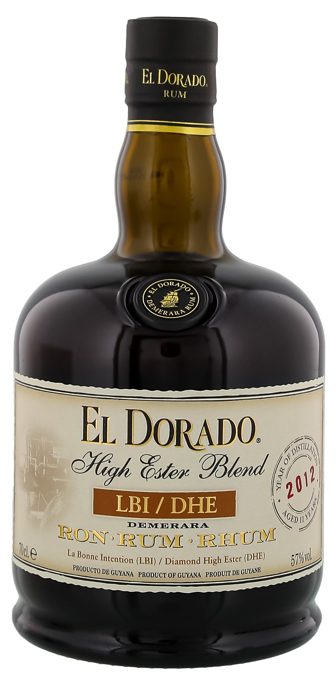 El Dorado Rum High Ester Blend 2012 LBI/DHE 0,7L 57%