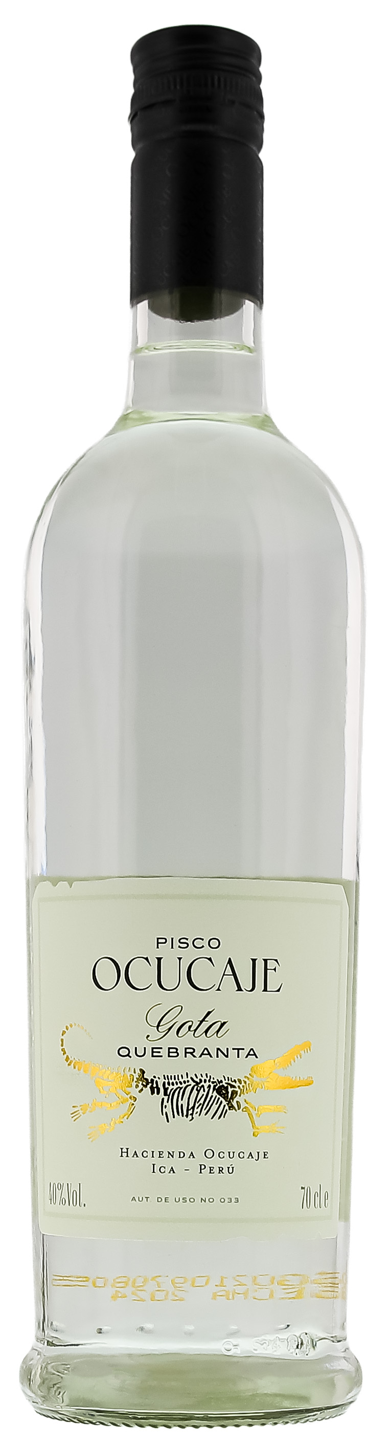 Ocucaje Pisco Puro Quebranta, 0,7 L, 40,0%