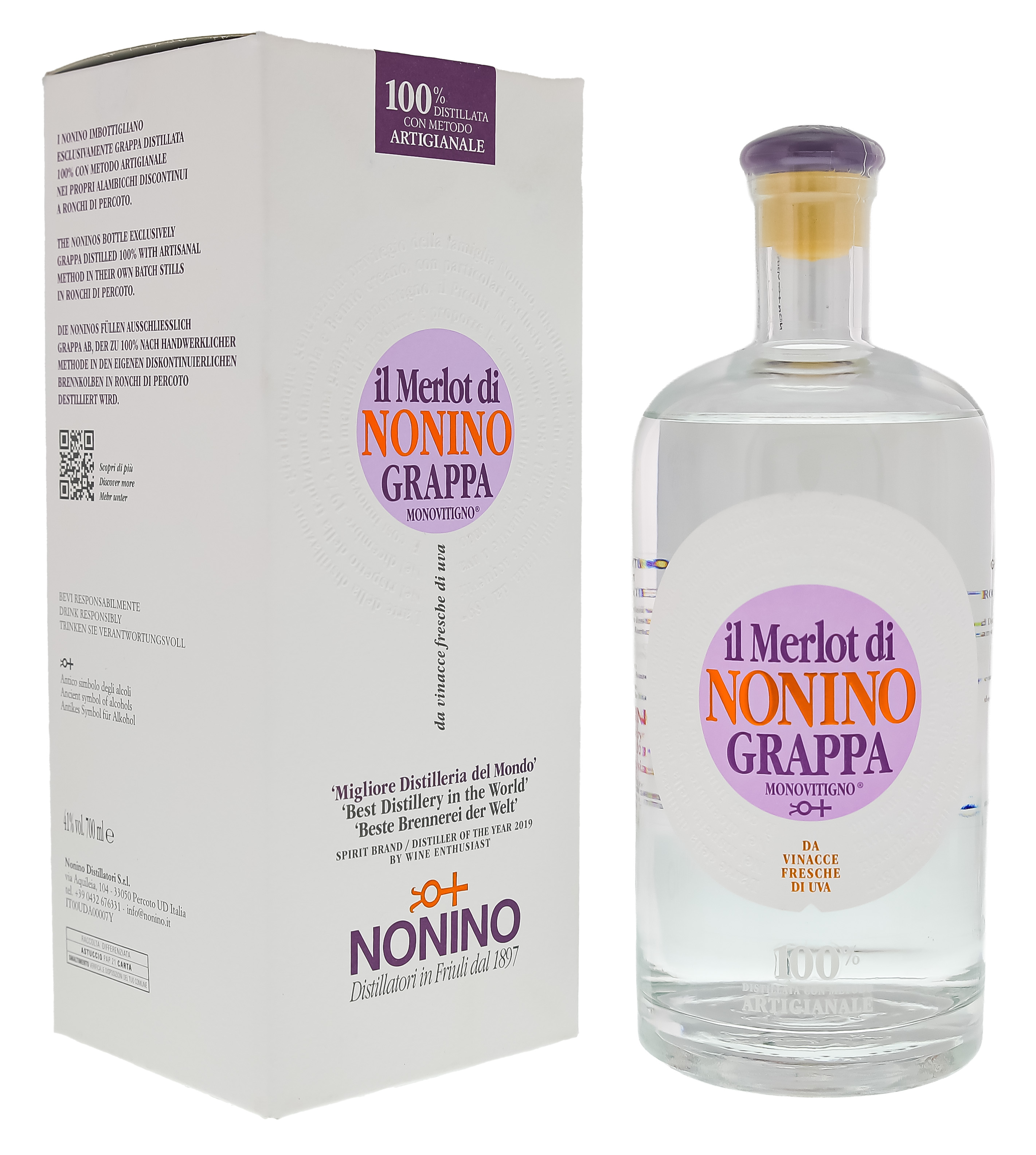 Nonino Il Merlot Grappa 0,7L 41%