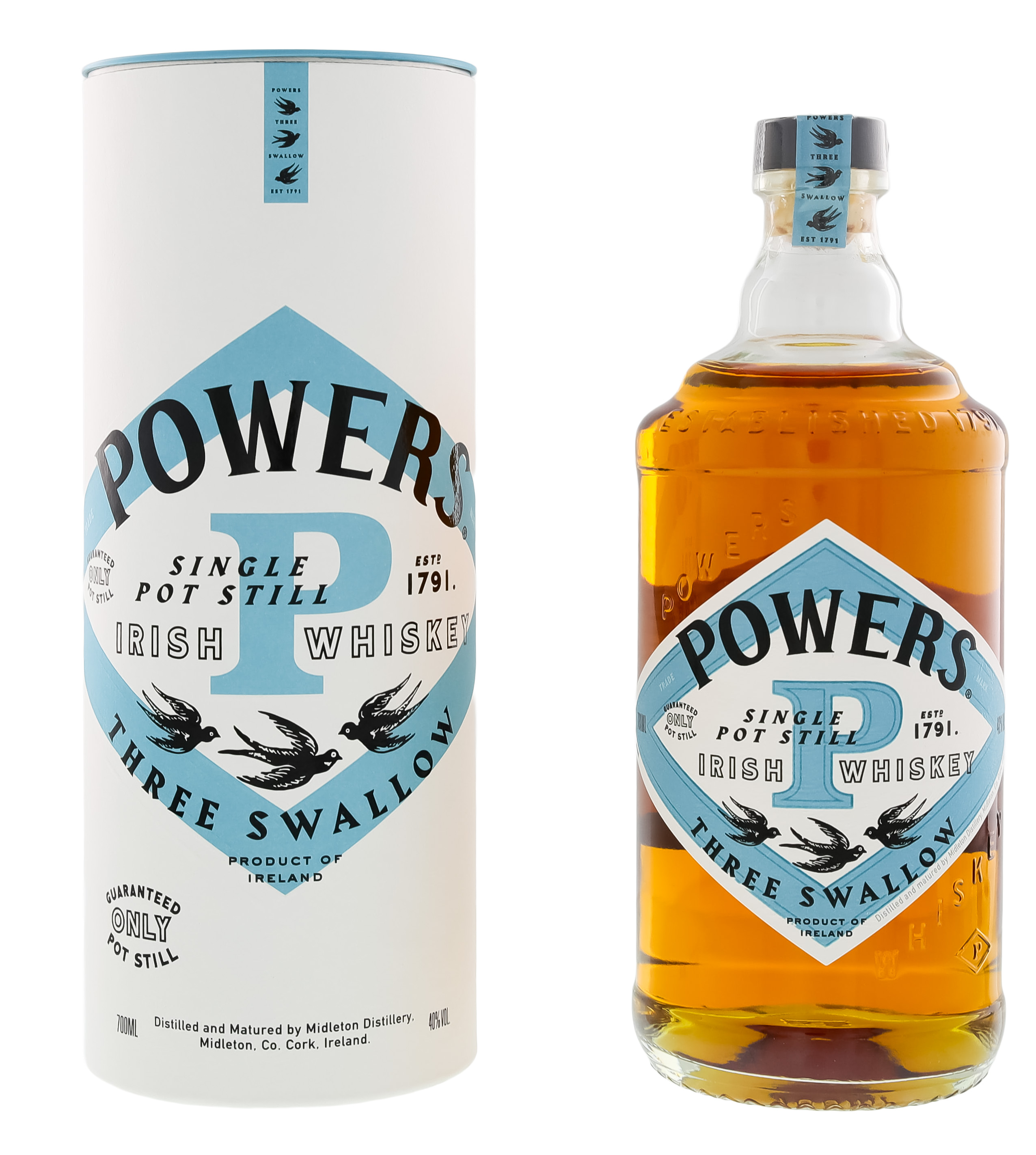 Powers Three Swallow Irish Whiskey 0,7L 40%