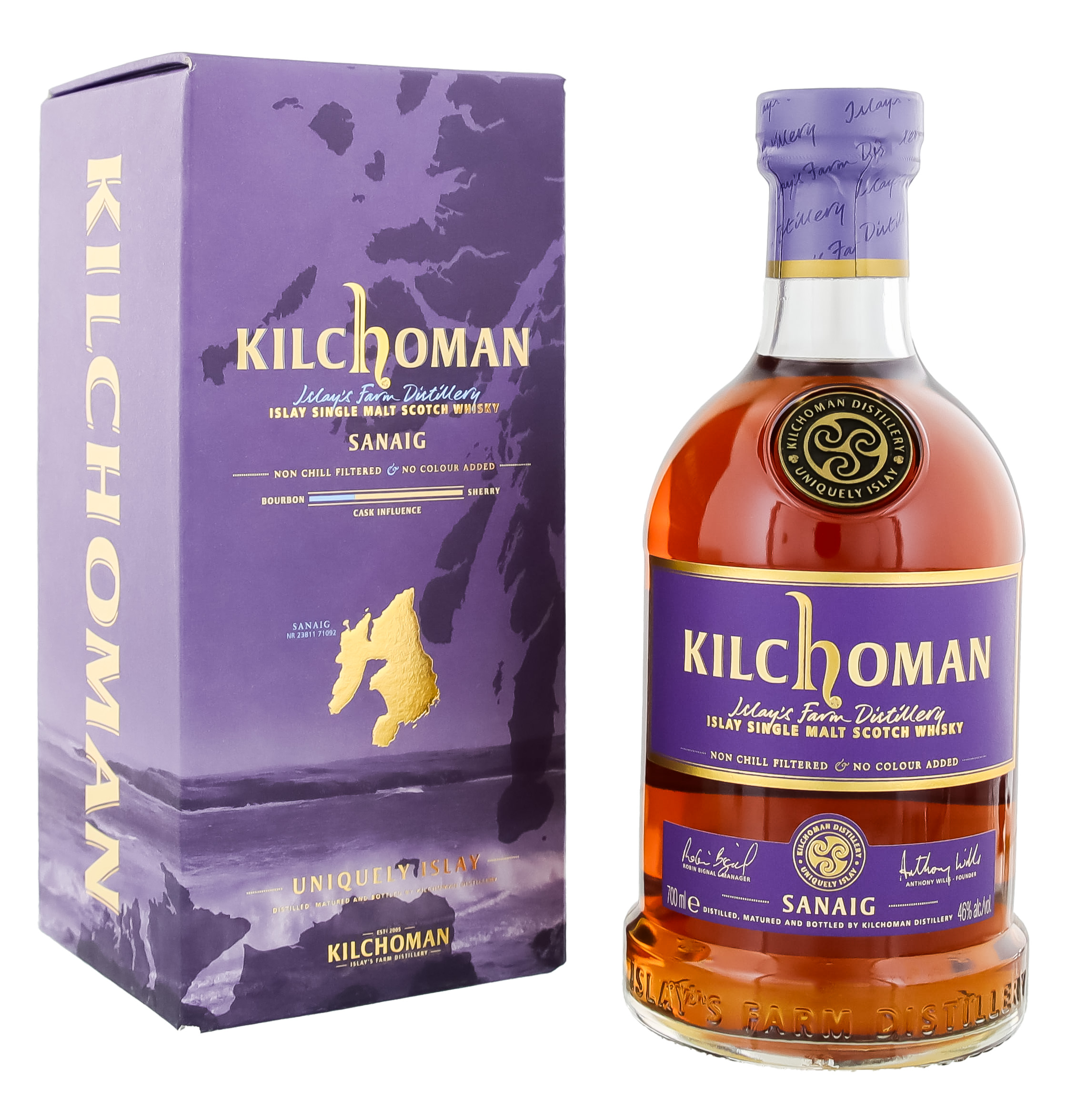 Kilchoman Sanaig Islay Single Malt Scotch Whisky 0,7L 46%