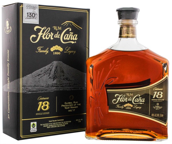 Flor de Cana Centenario -18- Single Estate Rum 0,7L 40%