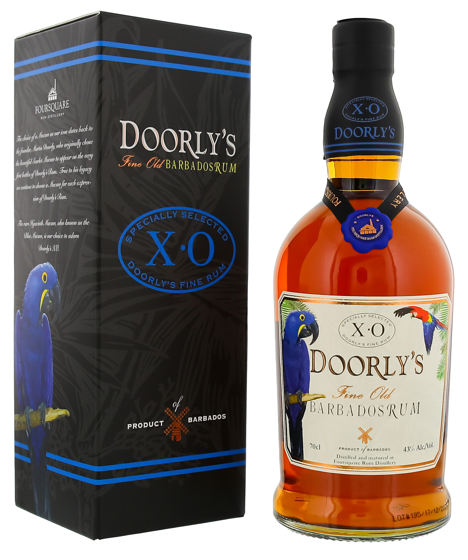 Doorlys Rum XO, 0,7 L, 43%