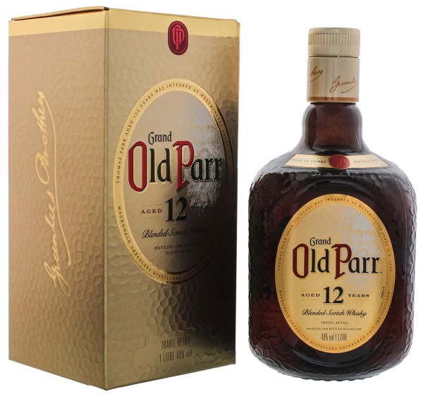 Old Parr Blended Scotch Whisky 12 Years, 1 L, 40%
