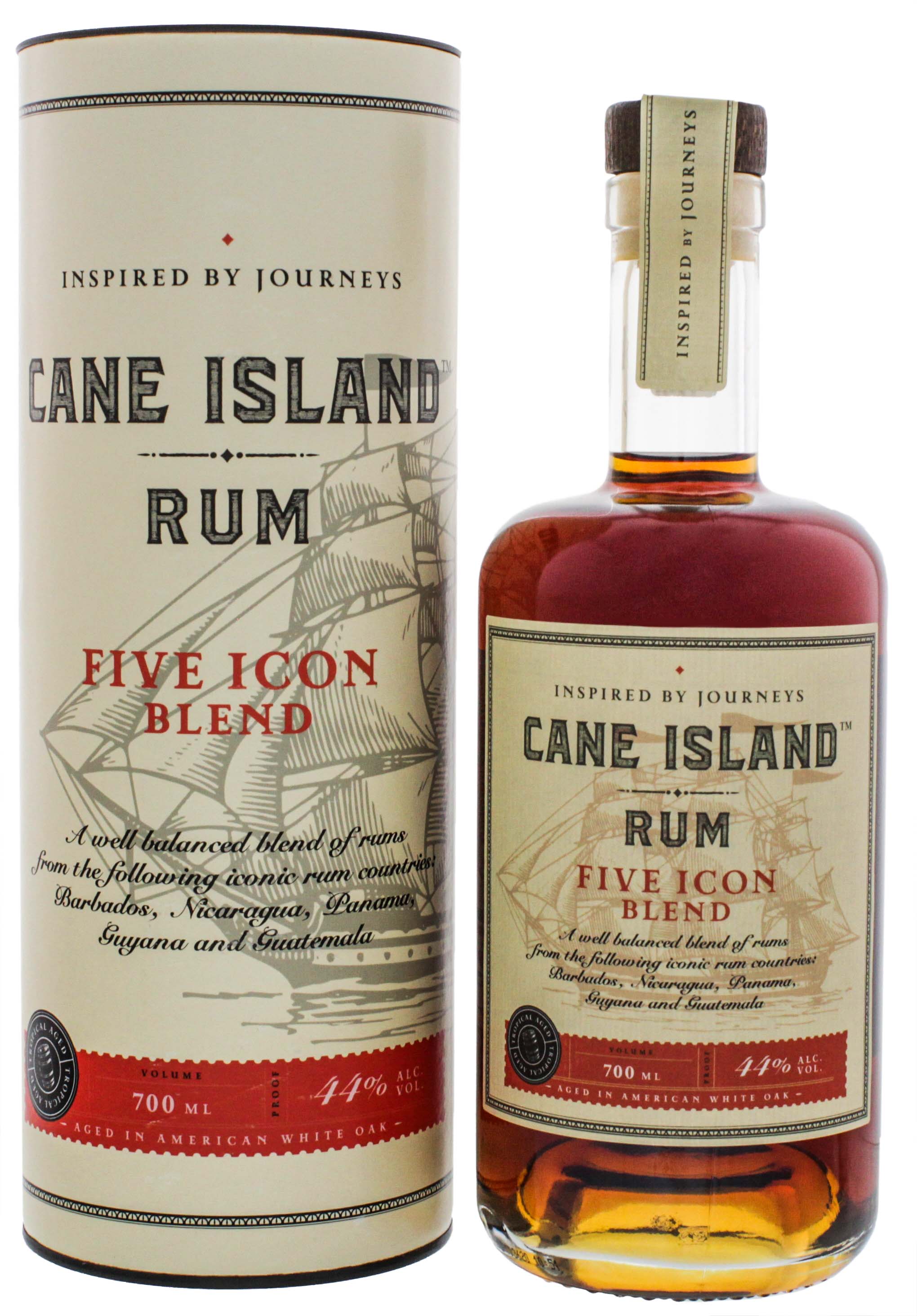 Blending Rums Cane Island Five Icon Blend Rum 0,7L jetzt kaufen im Drinkology Online ...
