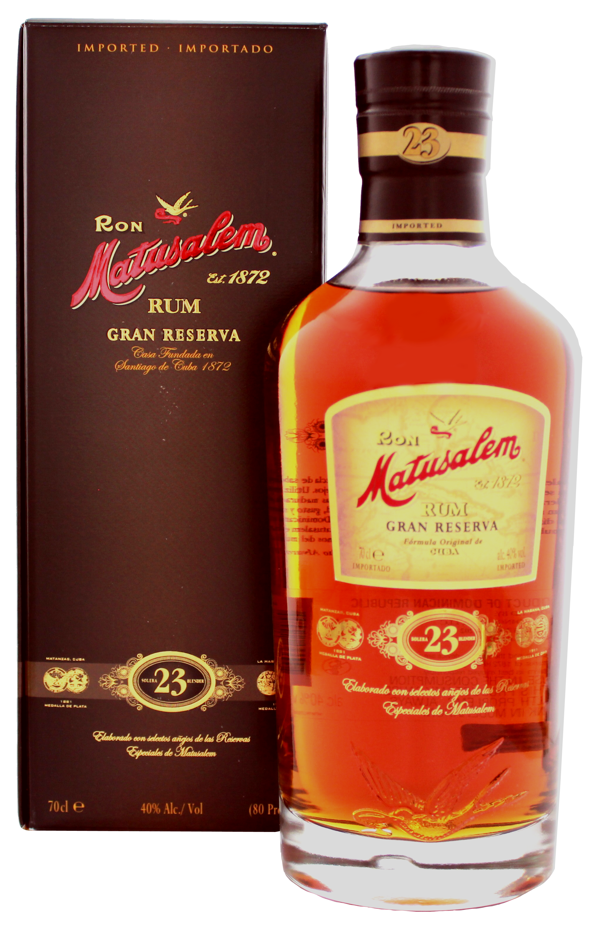 Matusalem Rum Gran Reserva 23 Years Old, 0,7 L, 40%