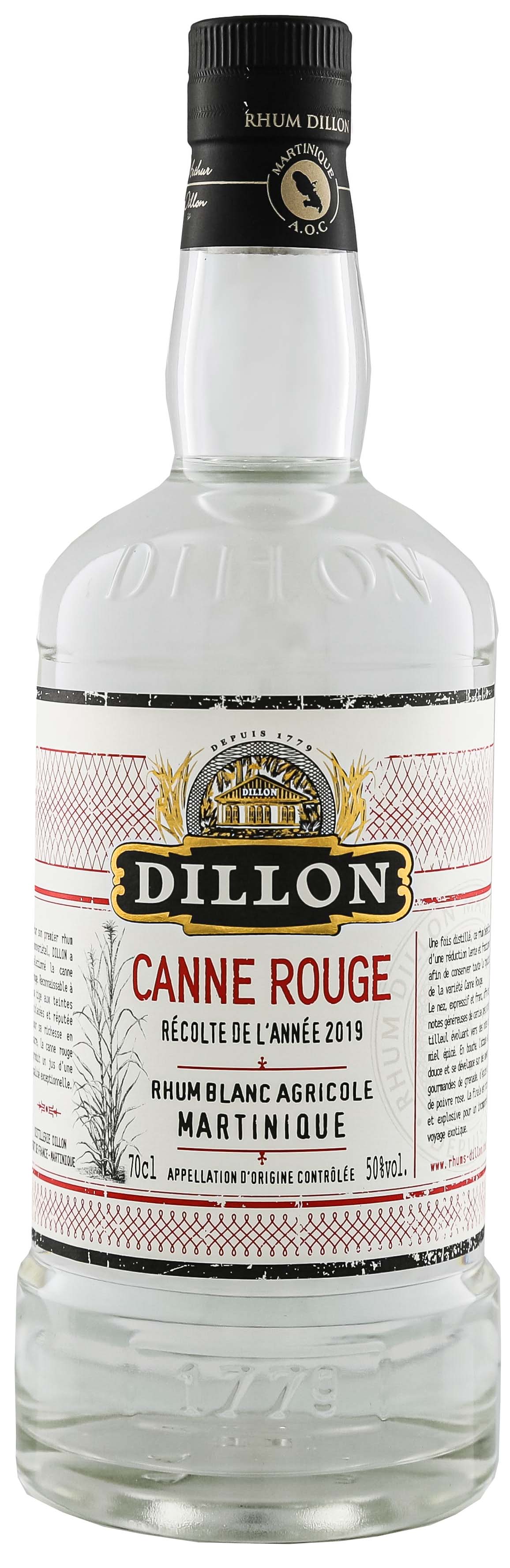 Dillon Canne Rouge 2019 Blanc Agricole Rhum 0,7L 50%