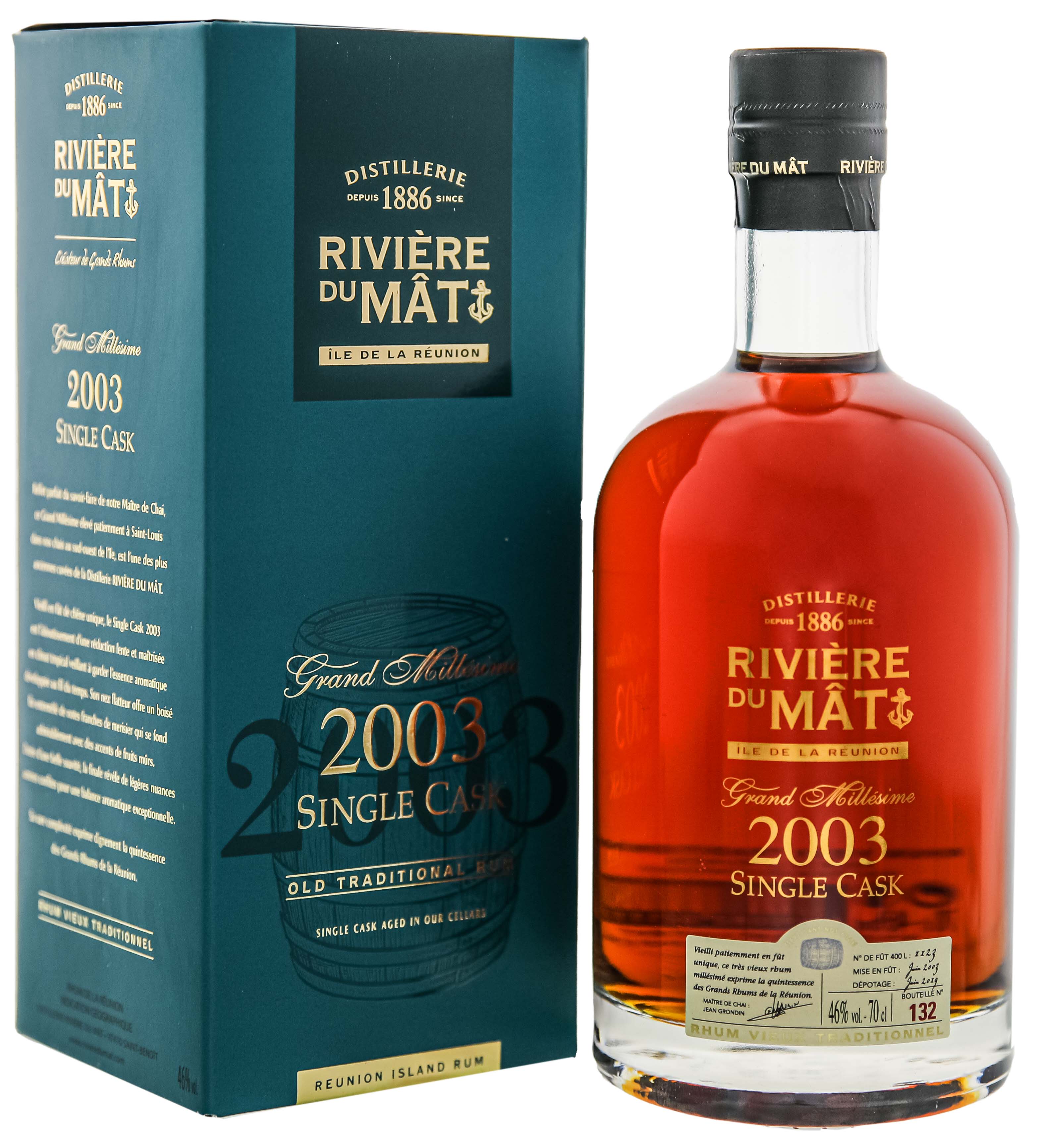 Riviere du Mat Grand Millesime 2003 Single Cask Rum 0,7L 46%