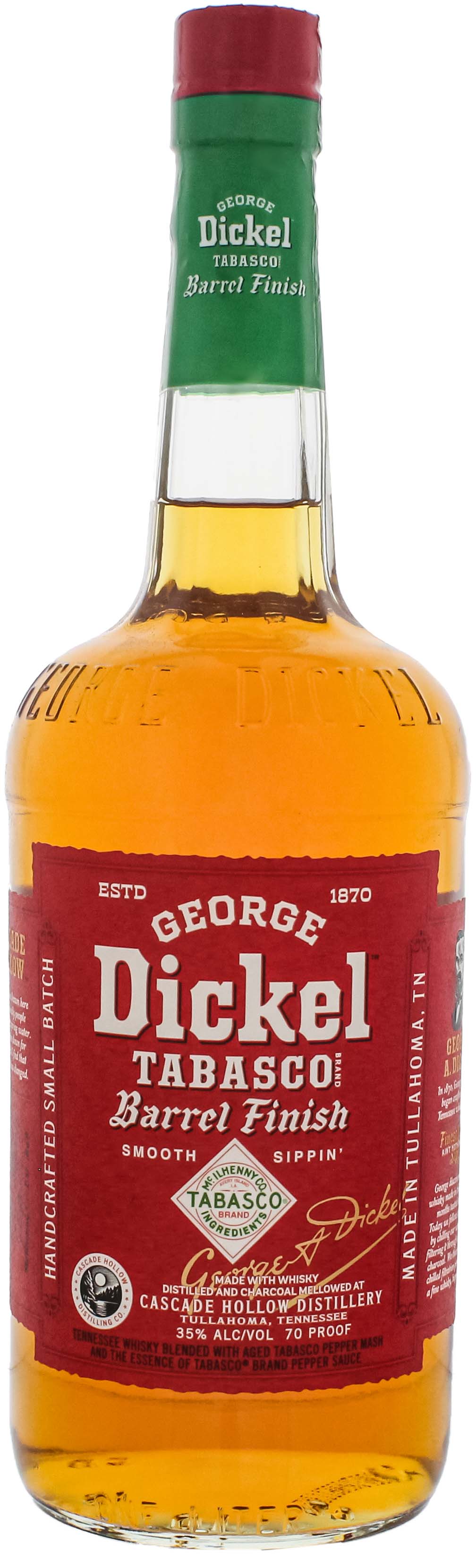 George Dickel Tabasco Barrel Finish 1,0L 35%