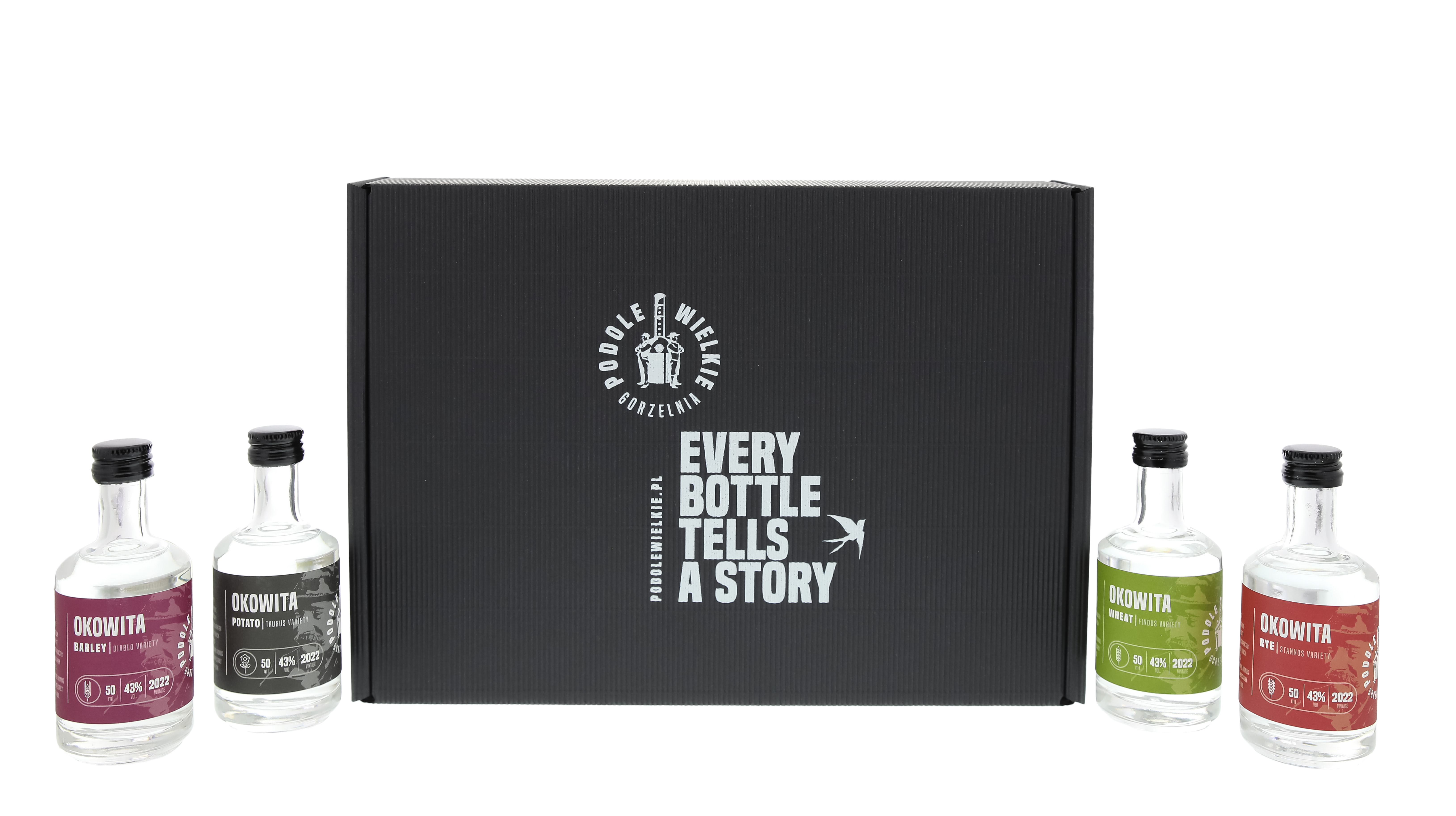 Podole Wielkie Okowita Wodka Tasting Box 4x0,05L 43%