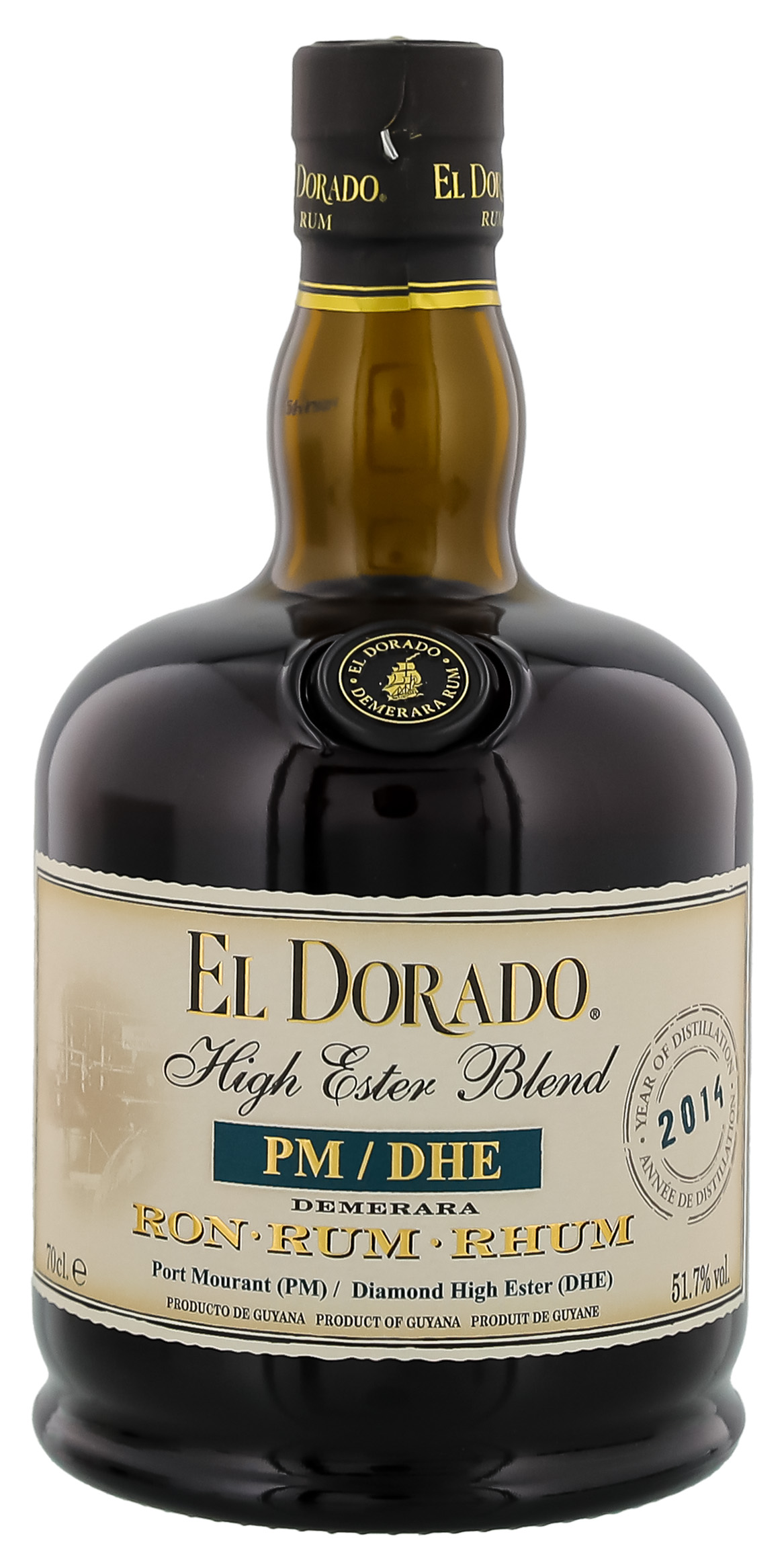 El Dorado Rum High Ester Blend 2014 PM/DHR 0,7L 51,7%