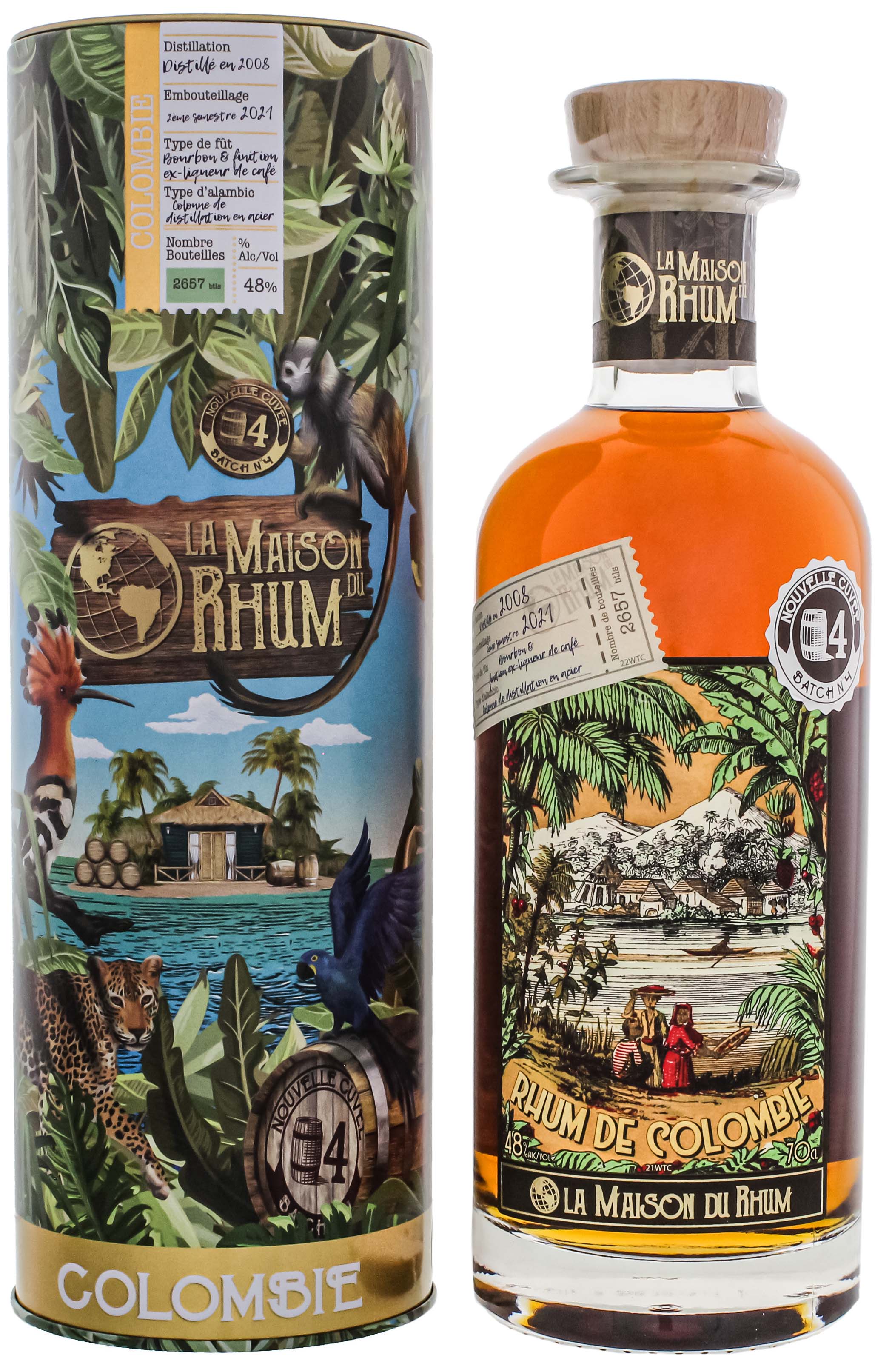 La Maison Du Rhum Colombie 2008/2021 Batch No. 4 0,7L 48%