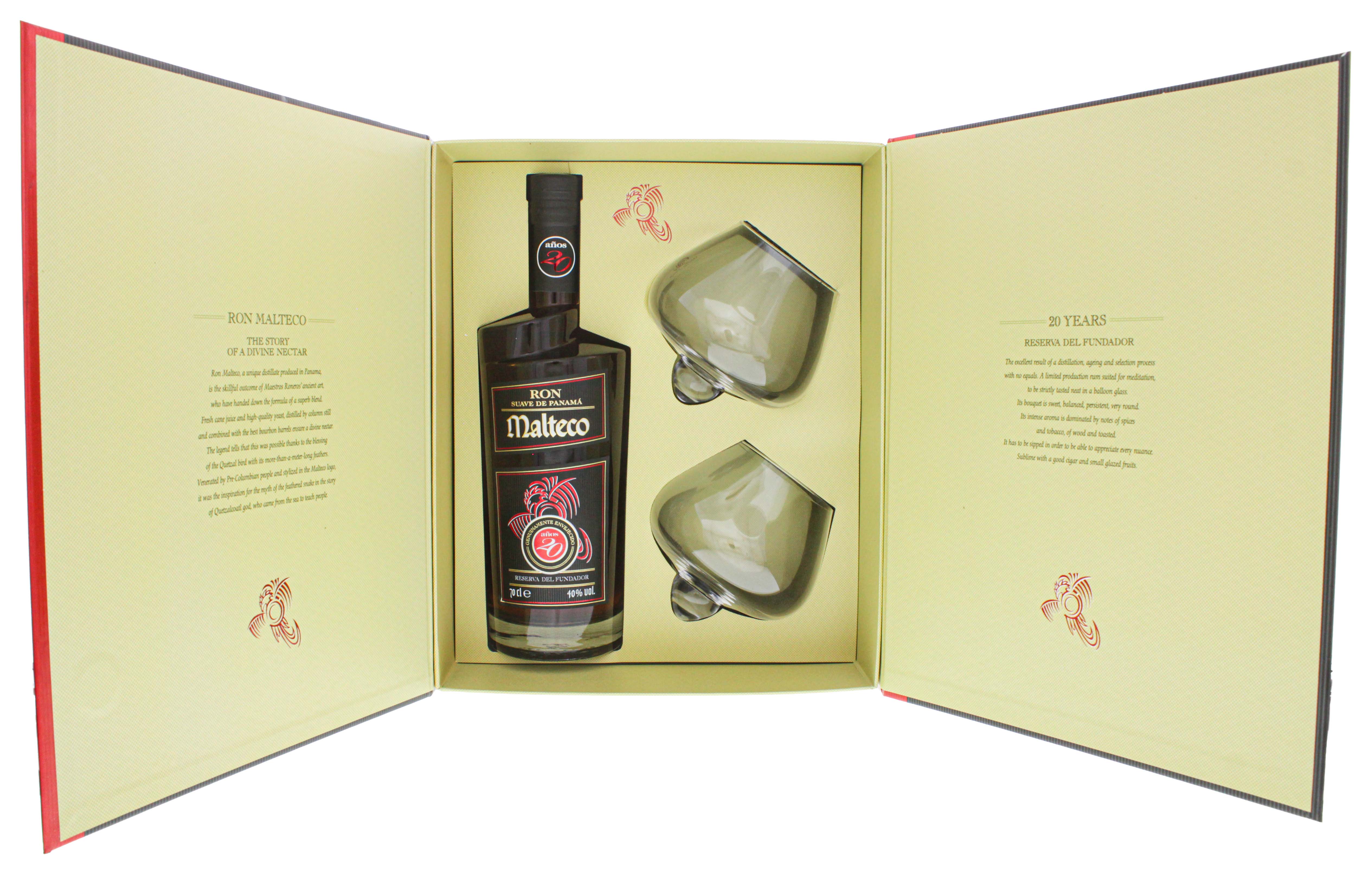Malteco 20YO 0,7L inkl. 2 Gläser - 55,5% -