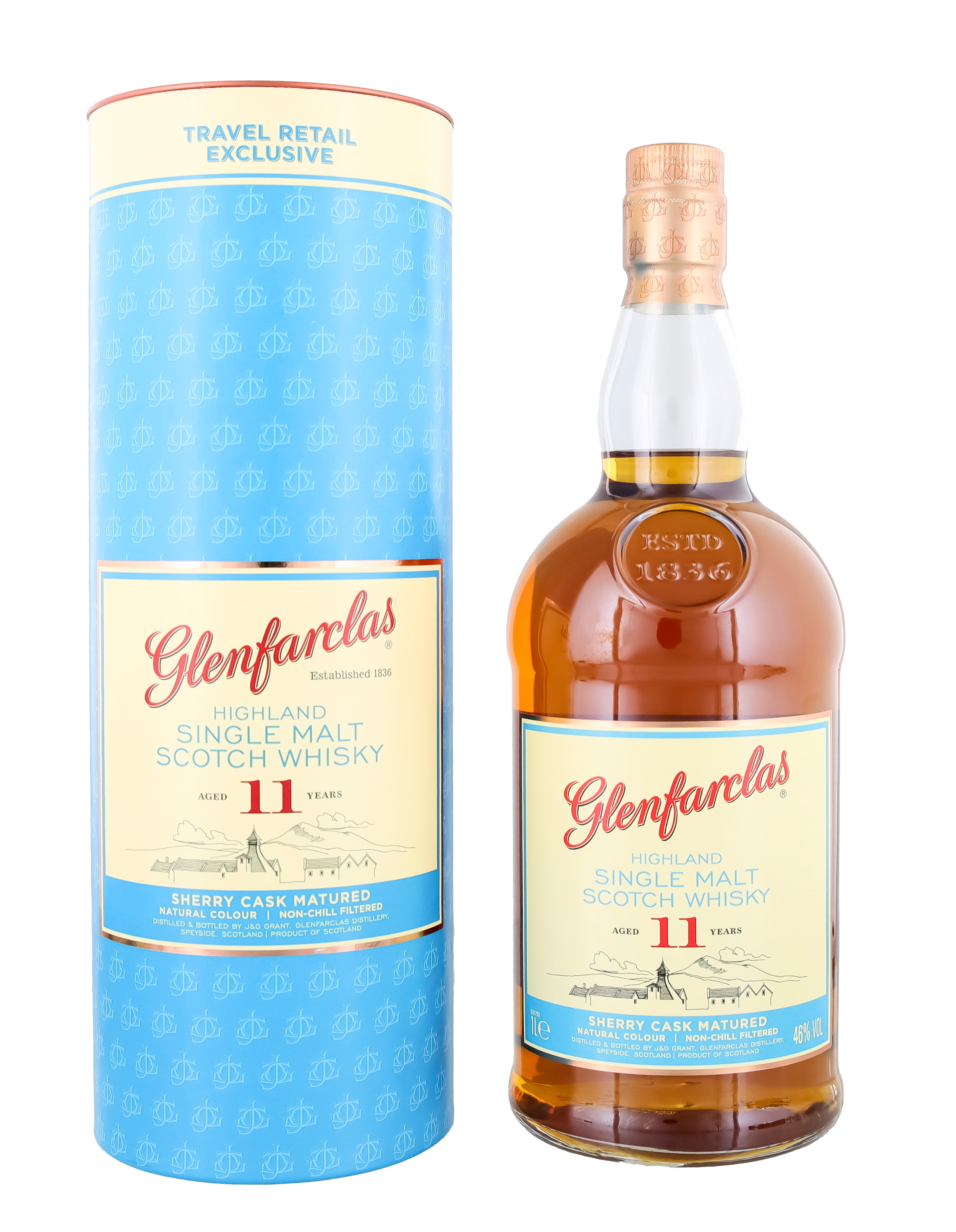 Glenfarclas 11 Jahre Highland Single Malt Whisky Sherry Cask 1L 46%