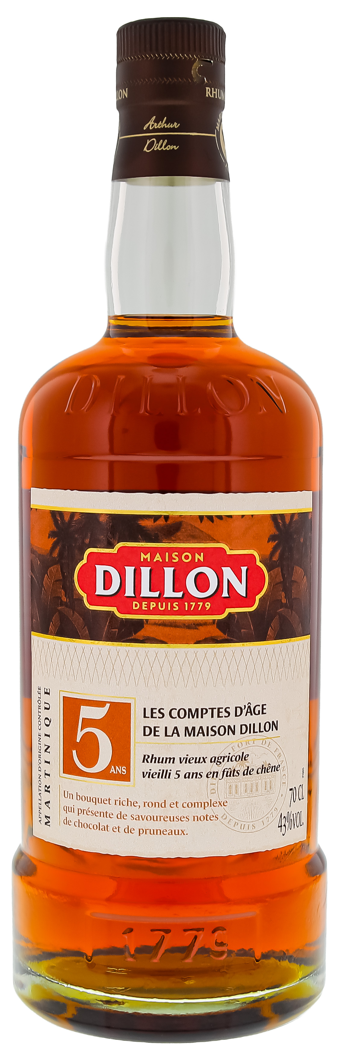 Dillon 5 Jahre Vieux Agricole Rhum 0,7L 43%