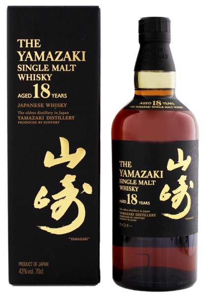 Yamazaki Japanese Single Malt Whisky 18 Jahre 0,7L 43%
