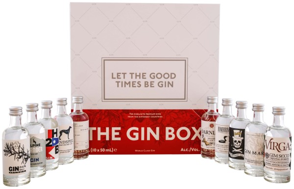 The Gin Box - Let the good times be Gin 10 x 0,05L 42,9%