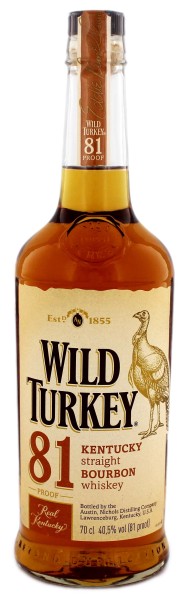 Wild Turkey 81 proof 0,7L 40,5%