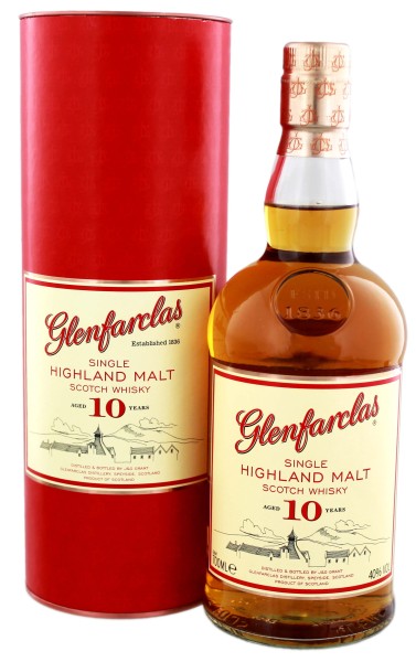 Glenfarclas Single Malt Whisky 10 Years Old, 0,7 L, 40%