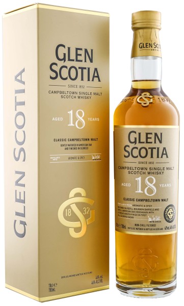 Glen Scotia Single Malt Whisky 18 Jahre 0,7L 46%