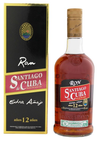 Santiago de Cuba Rum Extra Anejo 12 Years Old, 0,7 L, 40%