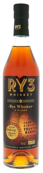 Ry3 Blended Rye Whiskey Toasted Barrel Finish Cask Strenght 0,7L 60,8%