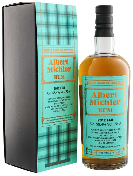 Albert Michler Fiji 2012/2022 Single Cask Collection Rum 0,7L 55,4%