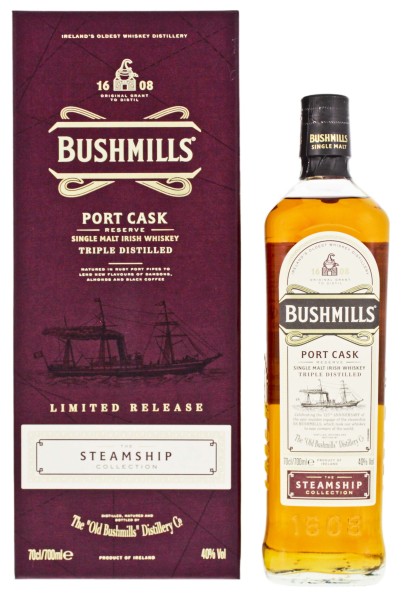 Bushmills Irish Whisky Steamship collection Port Cask Reserve Limited Release 0,7L 40%