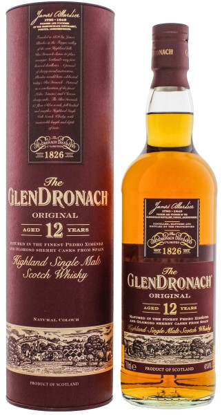 Glendronach Single Malt Whisky 12 Years Old 0,7L 43%
