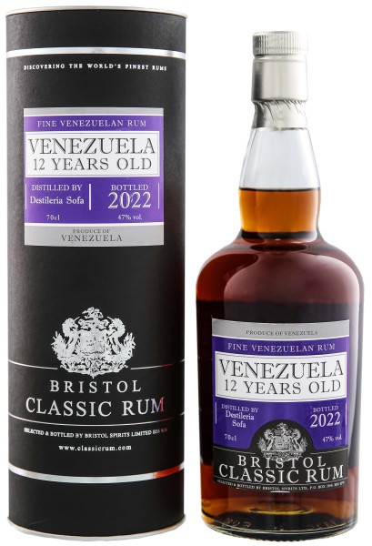 Bristol Rum Venezuela 12 Jahre 2022 Rum 0,7L 47%