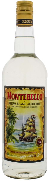 Montebello Rhum Blanc Agricole, 1 L, 50%