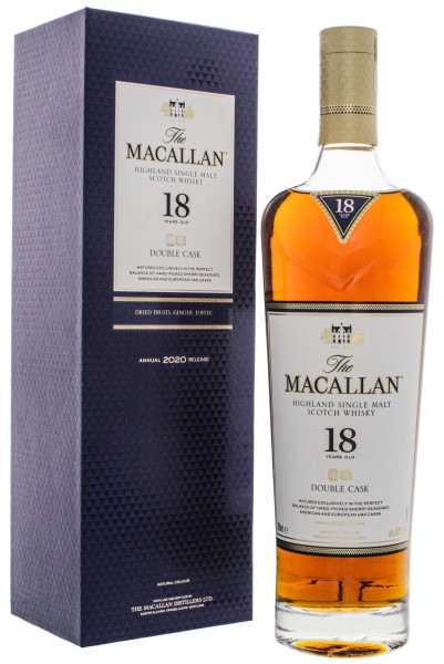 Macallan Single Malt Whisky Double Cask 18 Jahre 0,7L 43%