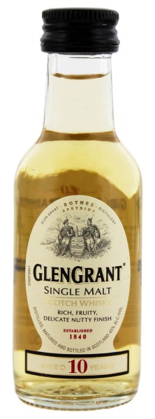 Glen Grant 10 Jahre Malt Whisky Miniatur 0,05L 40%