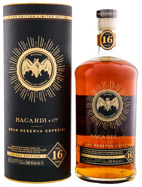 Bacardi Gran Reserva Especial 16 Jahre Limited Edition Rum 1,0L 45%