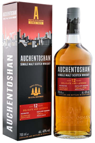 Auchentoshan Single Malt Whisky 12 Years Old 0,7L 40%
