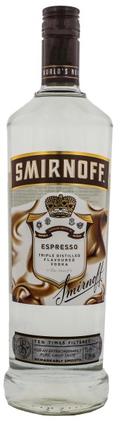 Smirnoff Vodka Espresso, 1 L, 37,5%