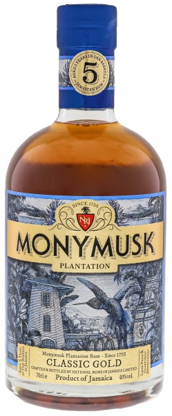 Monymusk Plantation 5 Jahre Classic Gold Rum 0,7L 40%