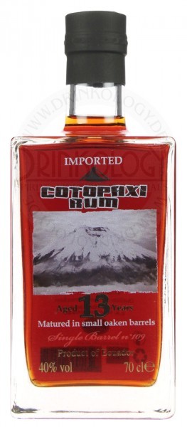 Cotopaxi Rum Single Barrel 13 Years Old 0,7L 40%