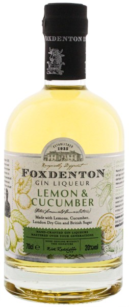 Foxdenton Lemon and Cucumber Liqueur 0,7L 20%