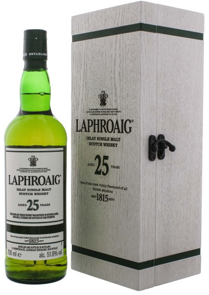 Laphroaig Single Malt Whisky 25 Jahre 2021 Edition Cask Strength 0,7L 51,9%