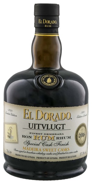El Dorado Uitvlught Special cask finish 2006/2021 Madeira Sweet Casks 0,7L 55,9%