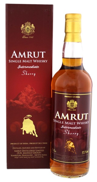 Amrut Whisky Intermediate Sherry Matured, 0,7 L, 57,1%