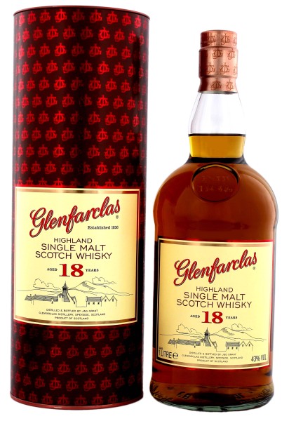 Glenfarclas Single Malt Whisky 18 Jahre 1,0L 43%
