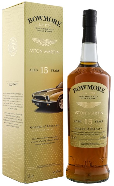 Bowmore Aston Martin 15 Jahre Golden Elegant Single Malt Whisky 1,0L 43%