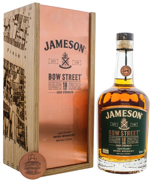 Jameson Bow Street 18 Jahre Blended Whisky 0,7L 55%