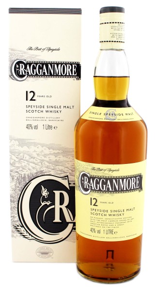 Cragganmore Single Malt Whisky 12 Jahre, 1 L, 40%